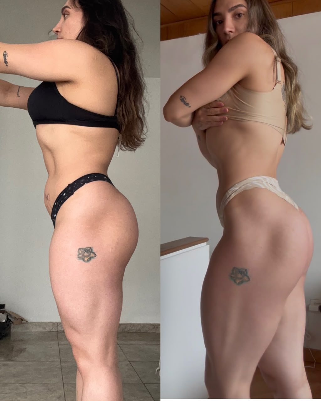 Story 07 — before and after female body recomposition
